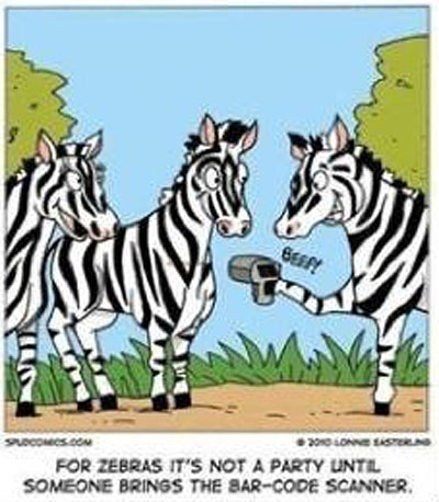 For zebras, it