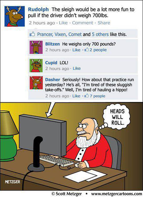 Santa on Facebook